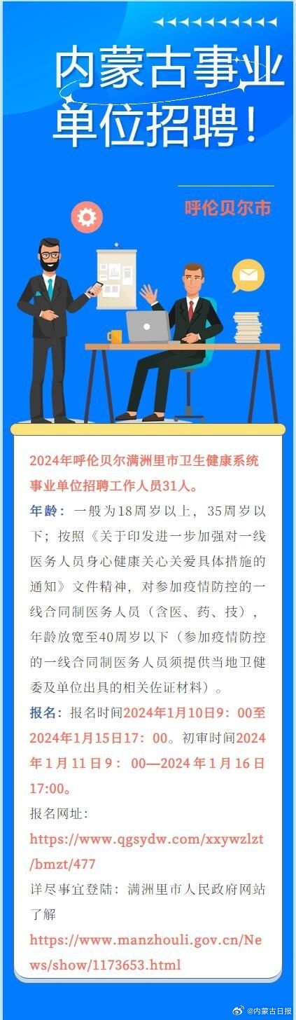 满洲里最新司机招聘启事